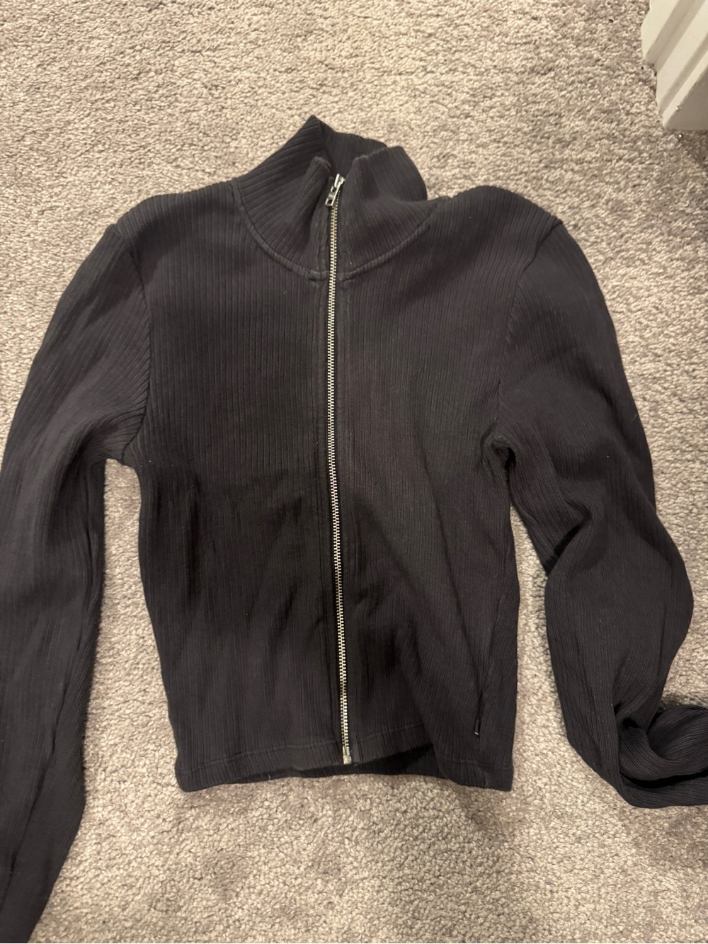 Black Zip-Front Women's Jacket